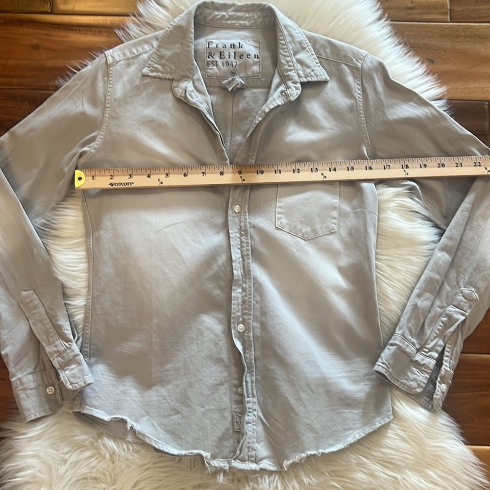 New Frank & Eileen Barry Distressed shirt gray size xs - Picture 5 of 11